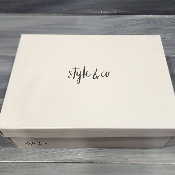 Style&co Raniaa Booties Black Block Heel Slip On Ankle Boots 7.5 M - Picture 12 of 12